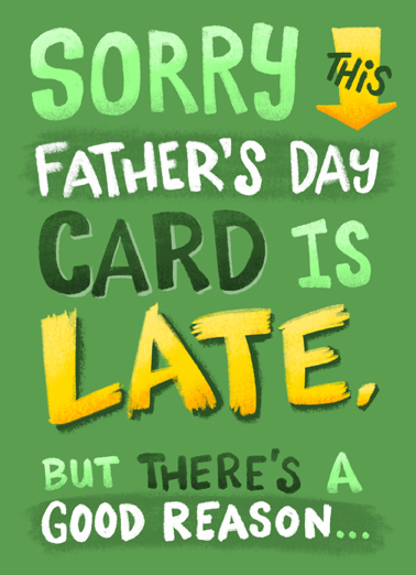 Extend Celebration Dad Lettering Card Cover