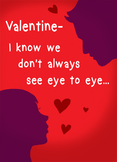 Eye to Eye Valentine's Day Ecard Cover