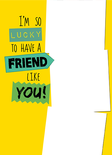 Lucky Friends (for any time) Fabulous Friends Ecard Cover
