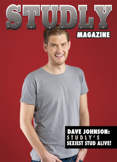 Studly Magazine (For Any Time) - Funny Add Your Photo Card to personalize and send.