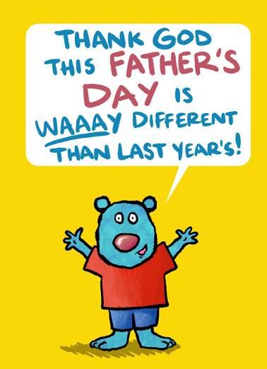 FD Blue Critter Father's Day Card Cover