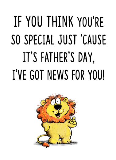 FD So Special Father's Day Card Cover