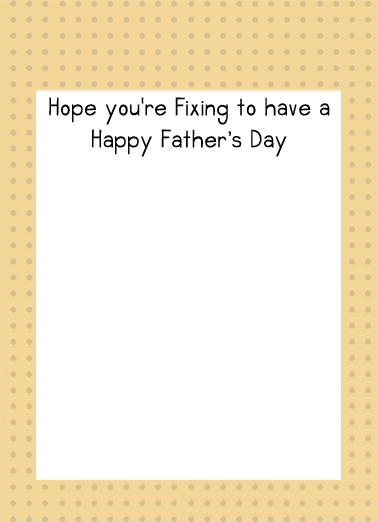 FD Tools Father's Day Card Inside