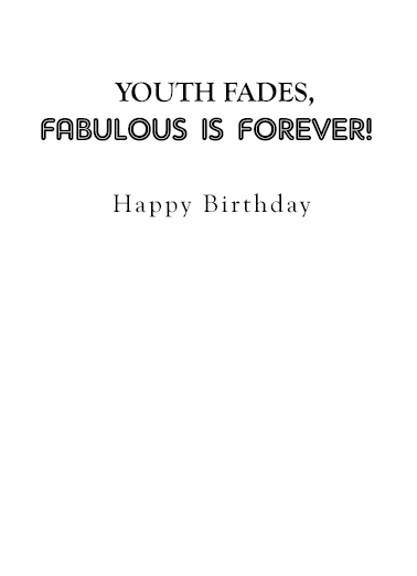 Fabulous Femme Birthday Ecard Inside