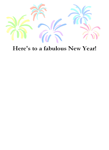 Fabulous New Year  Card Inside