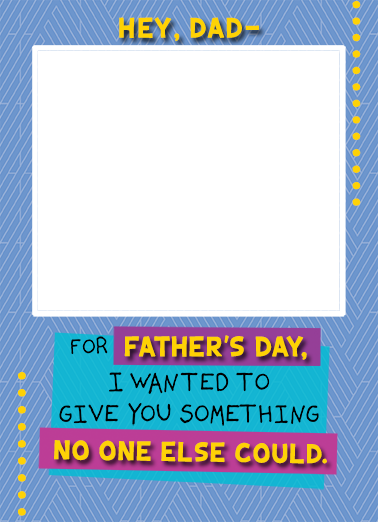 Face Fridge Dad FD 5x7 greeting Ecard Cover