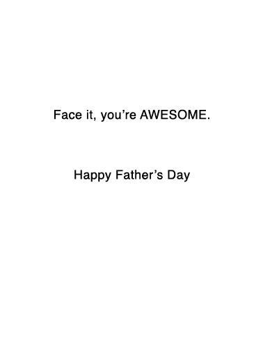 Facebook Father's Day Card Inside