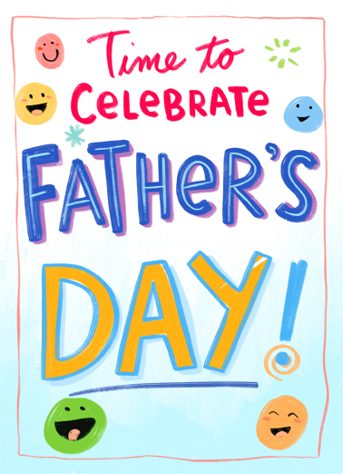 Faces FD Father's Day Card Cover