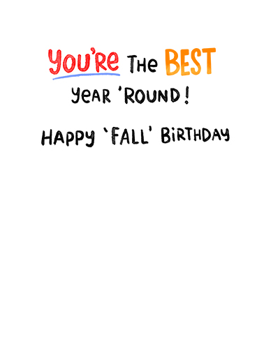 Fall Birthdays Best Birthday Ecard Inside