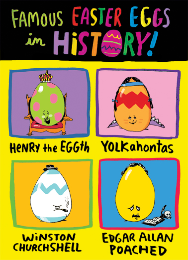 Famous Eggs Cartoons Card Cover