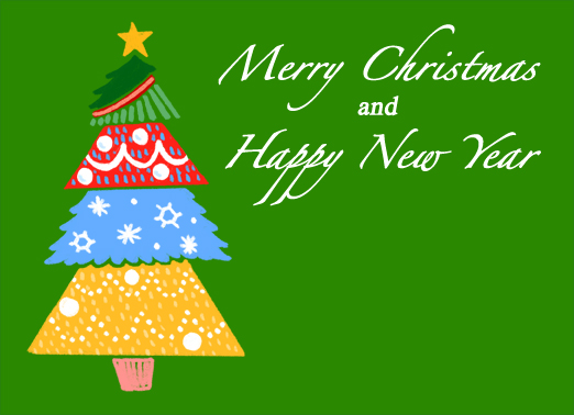 Fancy Tree (H) Christmas Card Cover