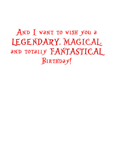 Fantastical Bday Cute Ecard Inside