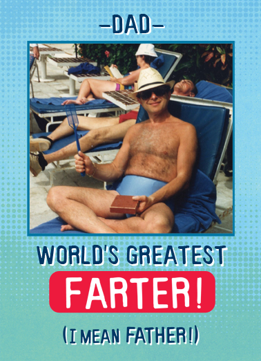 Farter For Dad Card Cover