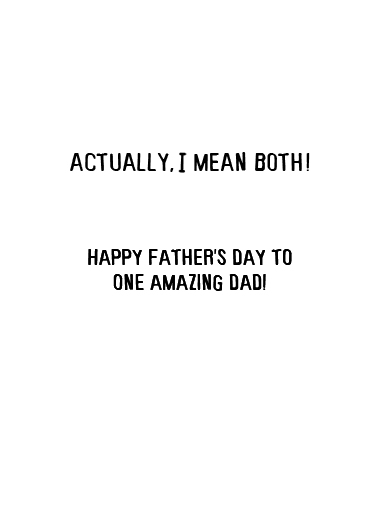 Farter For Dad Card Inside