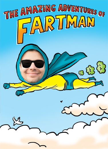 Fartman FD Father's Day Card Cover