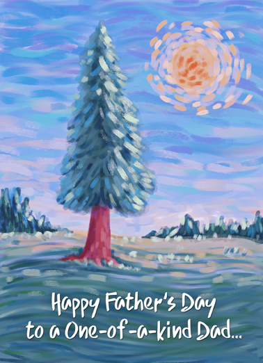 Father Tree (Belated) For Father-In-Law Card Cover