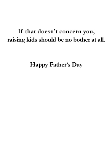 Father's Day Commander  Ecard Inside
