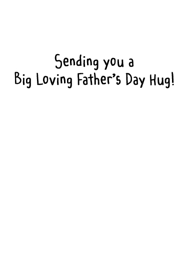 Father's Day Hug Dogs Card Inside