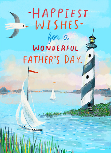 Fathers Day Lighthouse Father's Day Ecard Cover