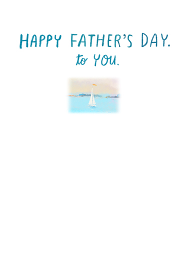 Fathers Day Lighthouse Father's Day Card Inside