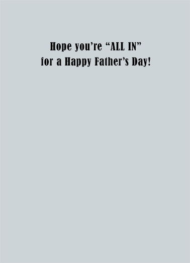 Fathers Day Poker Cats Cats Card Inside