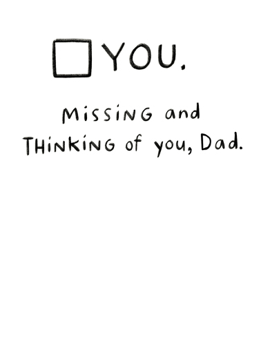 Fathers Day Quarantine Checklist Miss You Ecard Inside