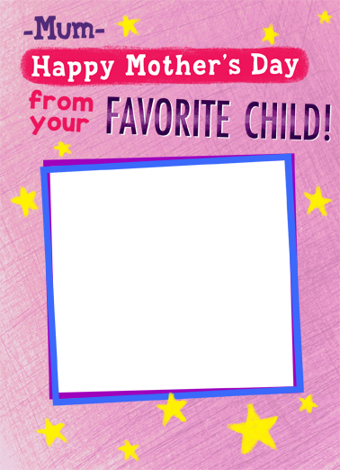 Favorite Child Mum For Mom Card Cover