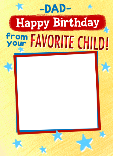 Favorite Child Secret Birthday Ecard Cover