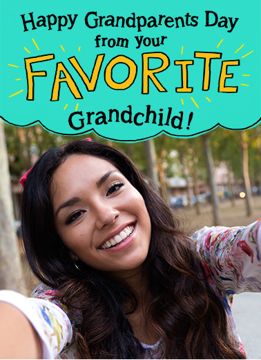 Favorite Child Selfie Gp - Funny Add Your Photo Card to personalize and send.