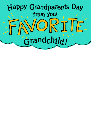 Favorite Child Selfie GP Funny Ecard Cover