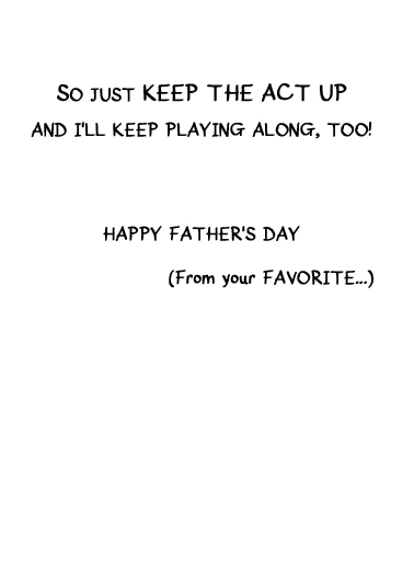 Favorite Kid Father's Day Card Inside