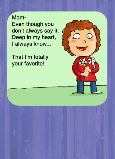 Favorite For Mom Ecard Cover