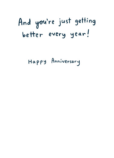 February Anniversary  Card Inside