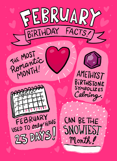 February Birthday Facts Lee Ecard Cover