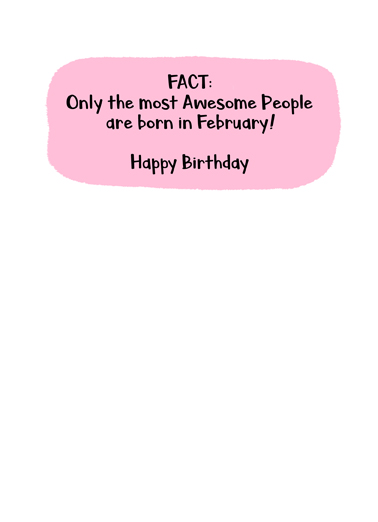 February Birthday Facts Lee Ecard Inside