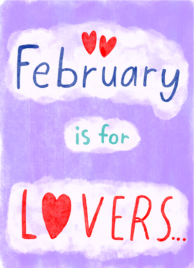 February for Lovers  Card Cover
