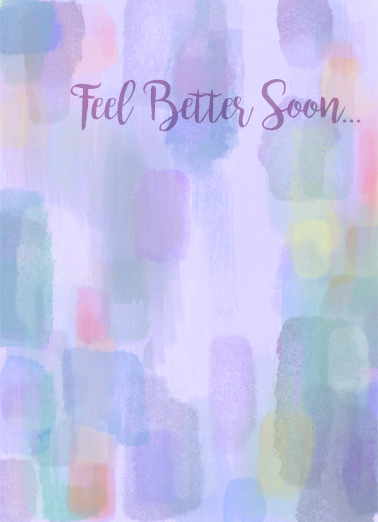 Feel Better Colors Get Well Card Cover