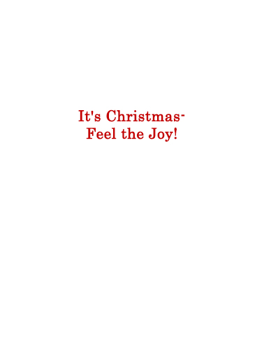 Feel the Joy Christmas Ecard Inside