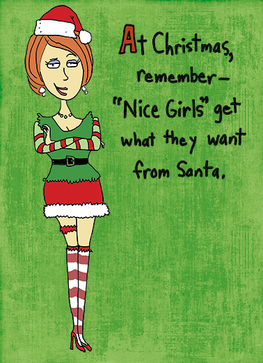 Femme Xmas Christmas Ecard Cover