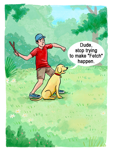 Fetch Happen Birthday Ecard Cover