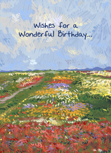 Field BDAY Summer Birthday Card Cover