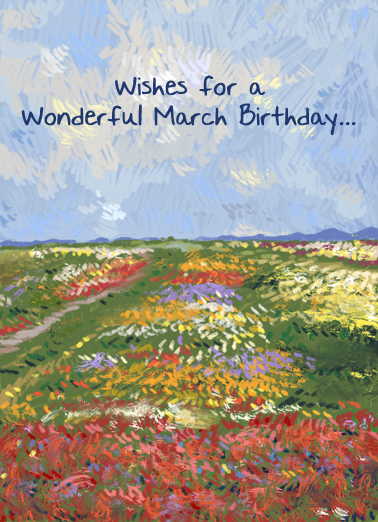 Field March BDAY  Card Cover