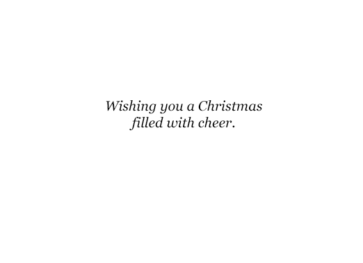 Fill Up Wise Men Christmas Card Inside