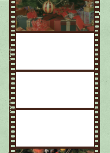 Film Christmas Flat  Card Cover