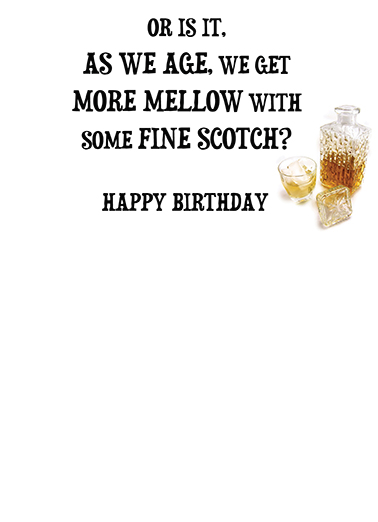 Fine Scotch Drinking Card Inside