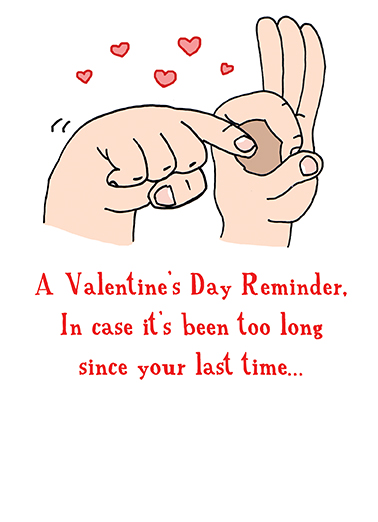 Fingers Valentine's Day Ecard Cover