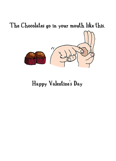 Fingers Valentine's Day Ecard Inside