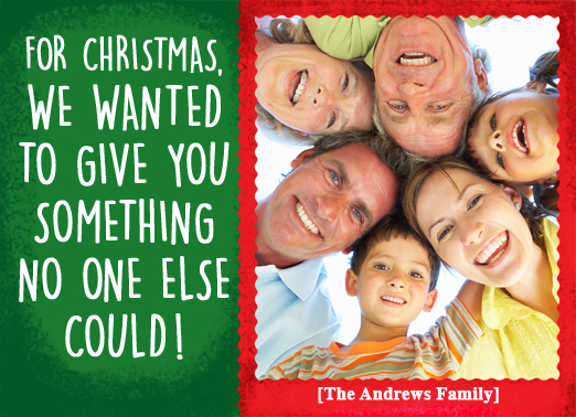 Fun Add Your Photo Christmas Cards and Flats 