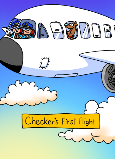 First Flight Cute Animals Ecard Cover