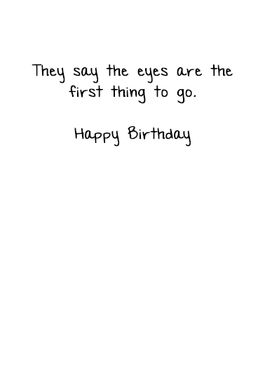 First Thing Birthday Ecard Inside